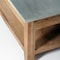 Alaterre Furniture Millwork 48" Wood and Zinc Metal Coffee Table with Shelf AWMW1271Z - alternate 2